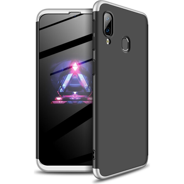 

Чехол-накладка GKK 3 in 1 Hard PC Case Samsung Galaxy A40 Black/Silver (bz_F_98059)