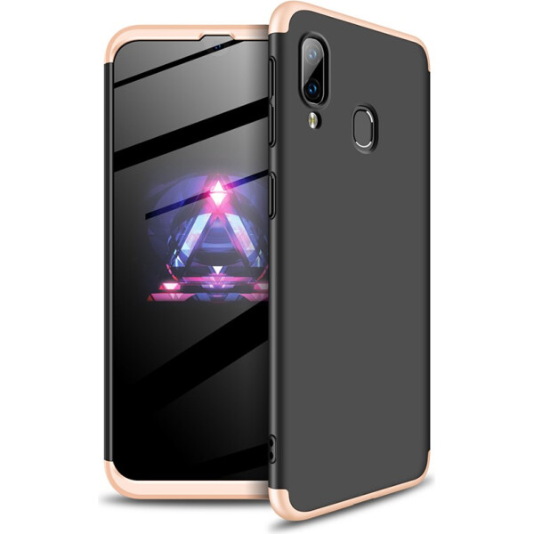 

Чехол-накладка GKK 3 in 1 Hard PC Case Samsung Galaxy A40 Black/Gold (bz_F_98063)