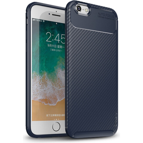 

Чехол-накладка Ipaky Carbon Fiber Series/Soft TPU Case Apple iPhone 6/6s Blue (bz_F_98621)