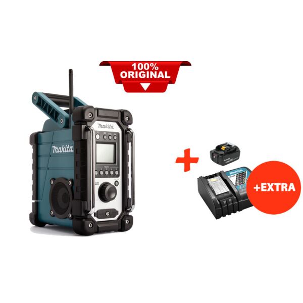 

Аккумуляторный радиоприемник Makita DMR107+акк.18V 5 Ah+быстрозарядное ЗУ (DMR107RT)