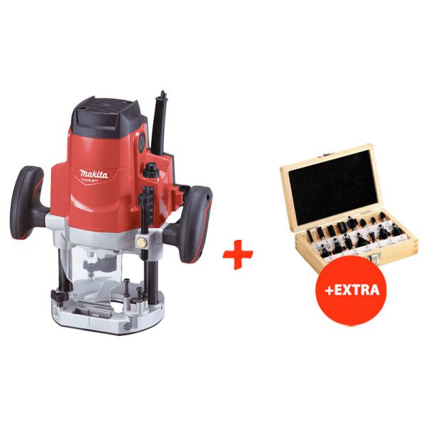 

Фрезер Makita M3600 + набор фрез (15 шт.) (M3600X2)