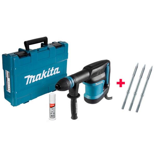 

Отбойный молоток Makita HM0870C + кейс + 3 самозаточных пики + смазка (HM0870CX)