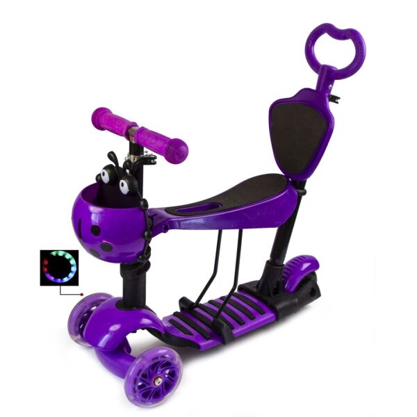

Самокат Scooter "Божья Коровка" 5в1. Фиолетовый.