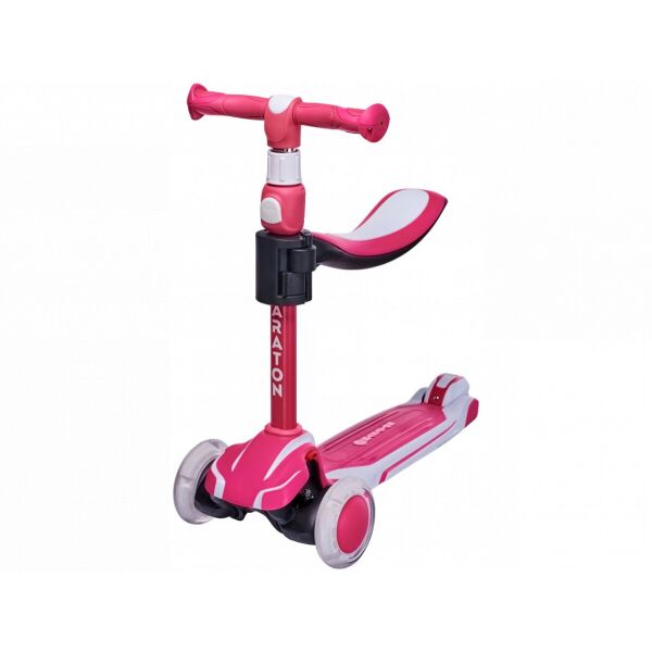 

Детский трехколесный складной Самокат-Толокар Maraton Flex G с сиденьем, Розовый