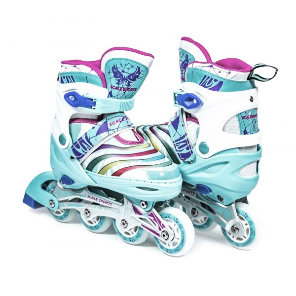 

Ролики Scale Sports LF 907M бирюзовые, размер 38-41