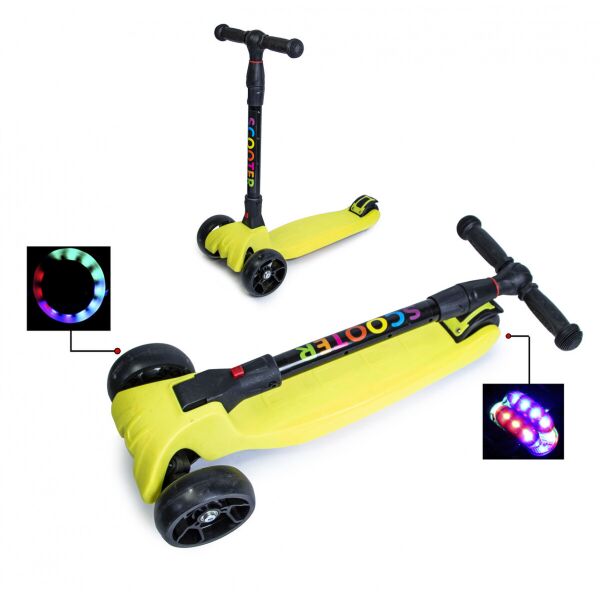 

Детский самокат Smart. Yellow. Складная ручка