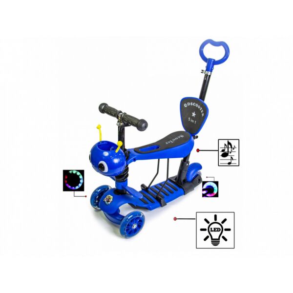 

Самокат Scooter "Пчелка" 5in1. Blue. со светом и музыкой.