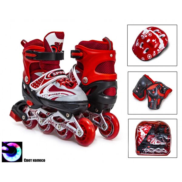 

Комплект ролики Happy. Red, размер 34-37