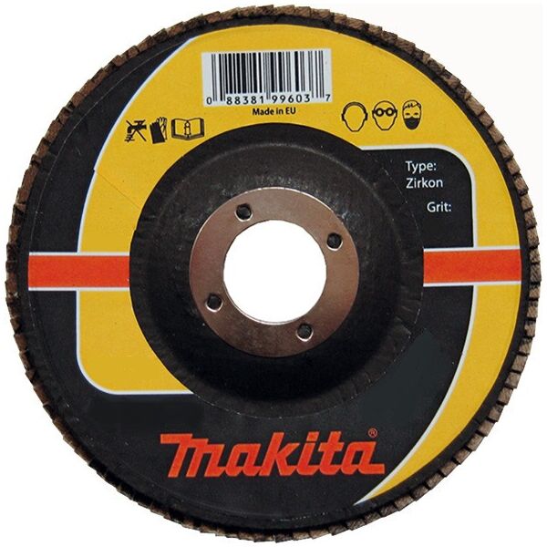 

Лепестковый диск для нержавейки цирконий Makita 150 мм K60 (P-65545)