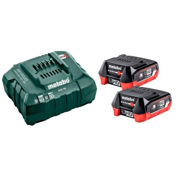 

Базовый комплект Metabo LiHD 2 акб 12 V 4 Ah + з/у (685301000)