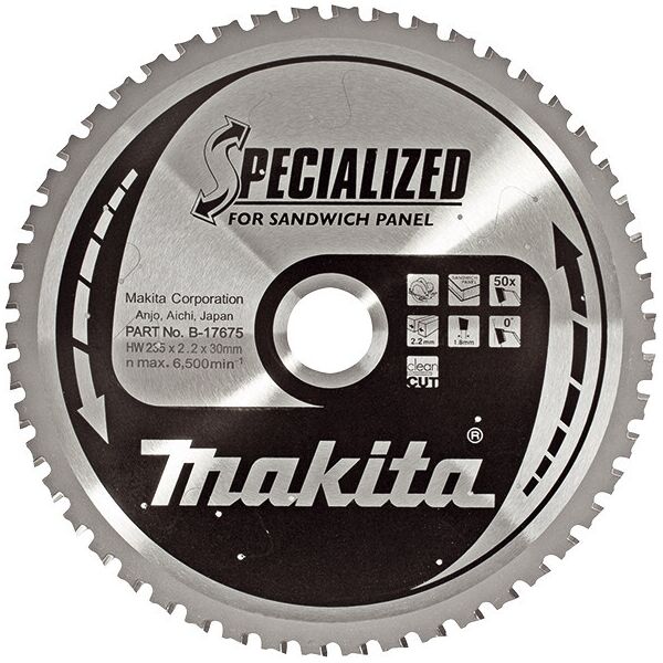 

Диск пильный по сэндвич-панелям SPECIALIZED 235Х30 мм 50Т Makita (B-17675)