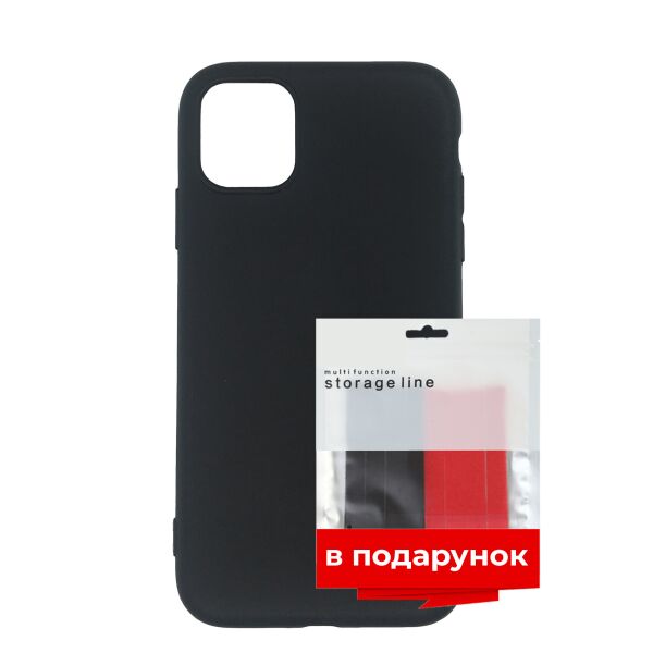 

Чехол силиконовый ARS для Apple iPhone 11 Black + органайзер в подарок (ARS55559)