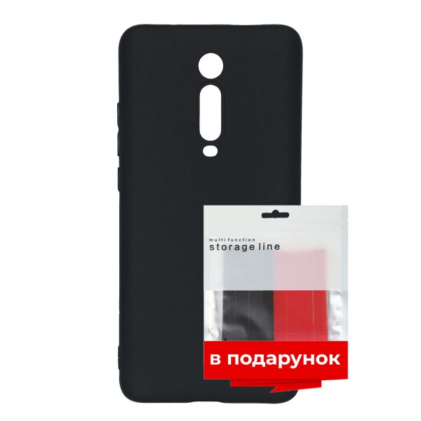 Акція на Чехол силиконовый ARS для Xiaomi Mi 9T Black + органайзер в подарок (ARS55335) від Allo UA