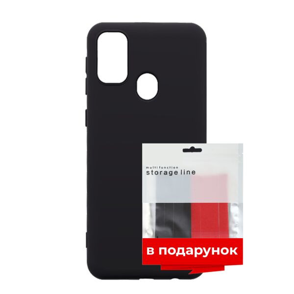 

Чехол силиконовый ARS для Samsung M21 (M215) / М30s (M307) Black + органайзер в подарок (ARS56497)
