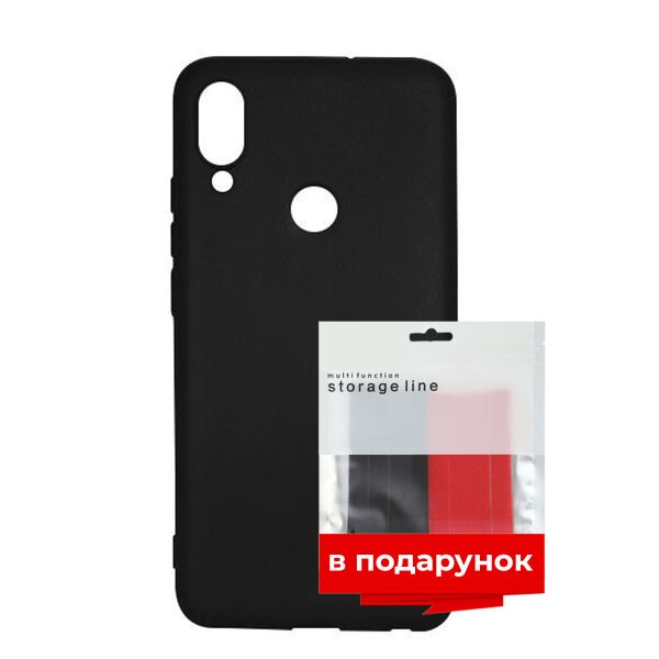 

Чехол силиконовый ARS для Meizu Note9 Black + органайзер в подарок (ARS58402)