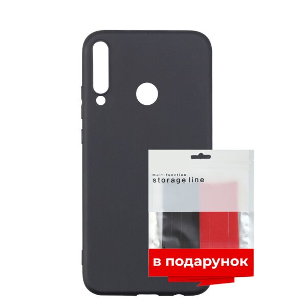 

Чехол силиконовый ARS для Huawei P40 lite E / Y7P Black + органайзер в подарок (ARS56314)