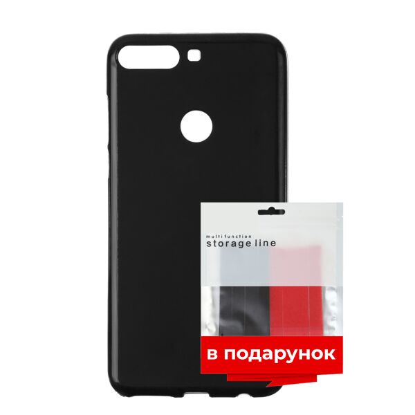 

Чехол силиконовый ARS для Honor 7C Pro / Huawei Y7 2018 Black + органайзер в подарок (ARS51606)