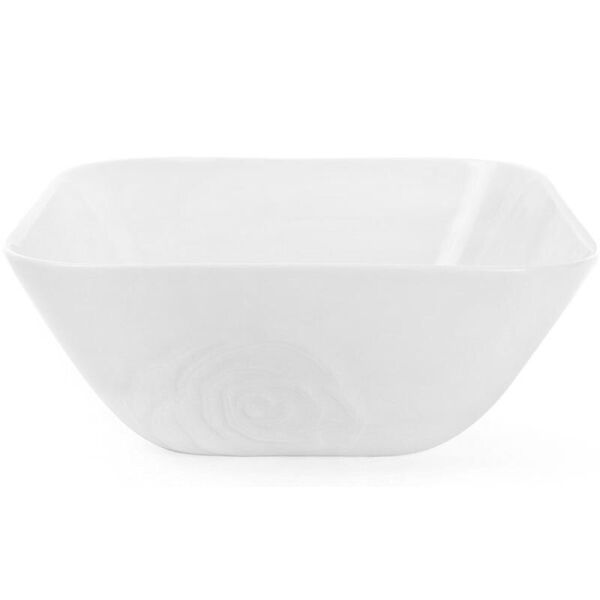 

Большой фарфоровый салатник White Rose квадратный 2.8л (белый фарфор) Bona BR40665