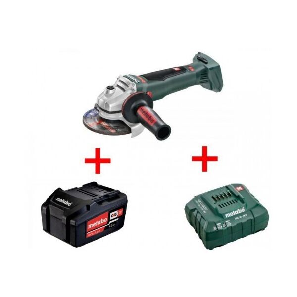 

Аккумуляторная шлифмашина (болгарка) Metabo WB 18 LTX BL 125 Quick + Li-Power 4,0 Ач + ASC 55 (UA613077850_4)