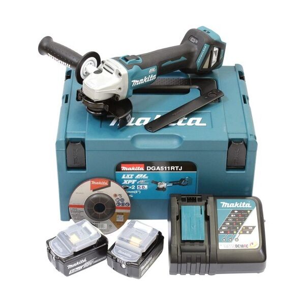 

Угловая шлифмашина (болгарка) аккумуляторная Makita DGA511RTJ