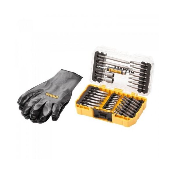

Набор бит и насадок (40 шт.) + перчатки DEWALT DT70700