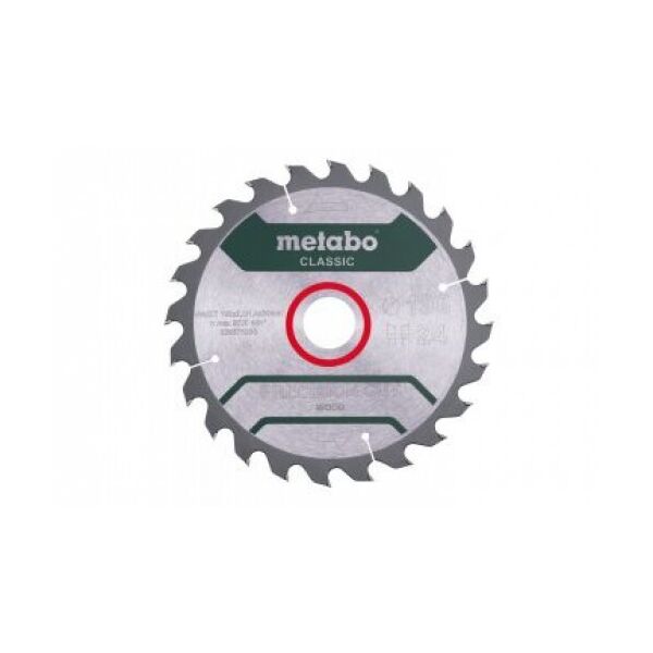 

Пильный диск Metabo Precision cut Classic HW/CT 190х2/1.4x30, Z24 WZ 15° (628675000)