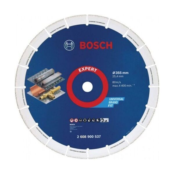 

Алмазный отрезной круг по металлу Bosch Diamond Metal Wheel 355x25.4 мм (2608900537)