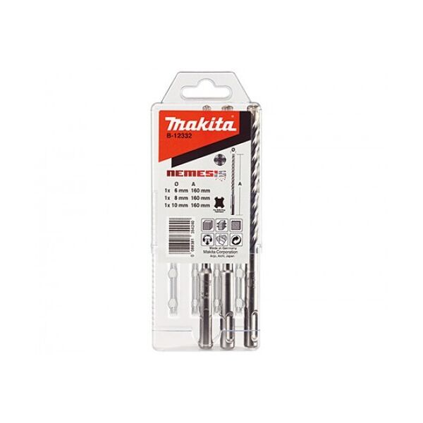 

Набор буров SDS-Plus Makita, 3 шт. B-12332