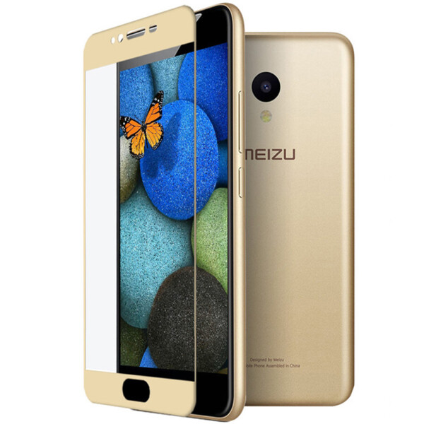 

MEIZU M5 (0.3 мм, 2.5D, с золотистым Silk Screen покрытием) (14662)