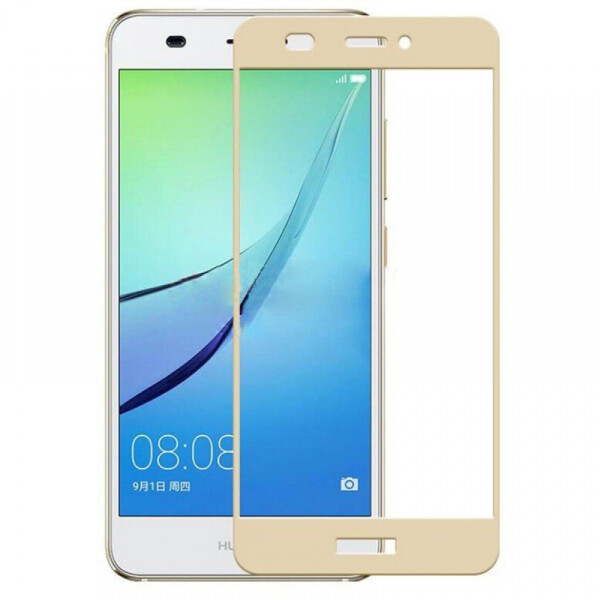 

HUAWEI Y3 2017 (0.3 мм, 2.5D, с золотистым Silk Screen покрытием) (18958)