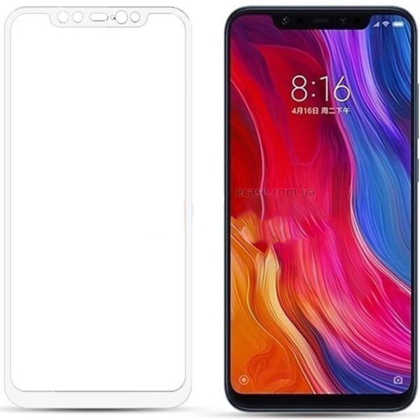 

XIAOMI Mi8 (0.3 мм, 2.5D, с белым Silk Screen покрытием) (23567)