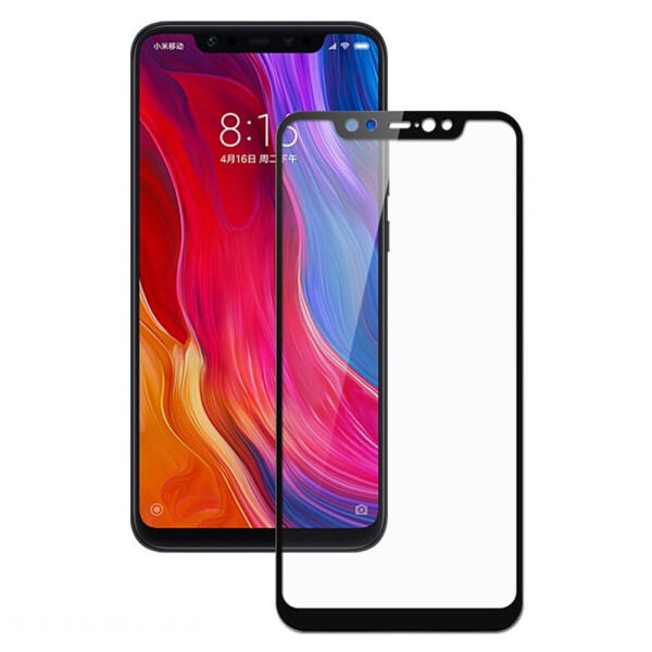 

XIAOMI Poco F1 (0.3 мм, 2.5D, с чёрным Silk Screen покрытием) (24397)