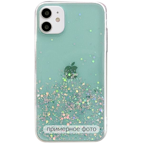 

TPU чехол Star Glitter для Samsung Galaxy A12 (Прозрачный / Мятный) (1126246)