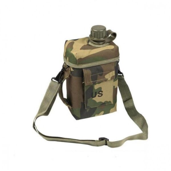 

Армейская фляга с чехлом и ремнем Patrol USA Mil-tec (2 L) Woodland (14514020)