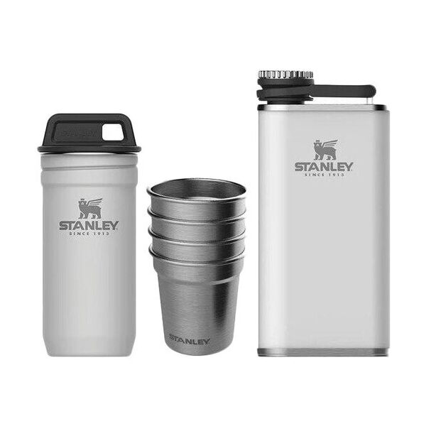 

Набор STANLEY фляга + 4 рюмки + стальной кейс с кришкой для рюмок белый 10-01883-036