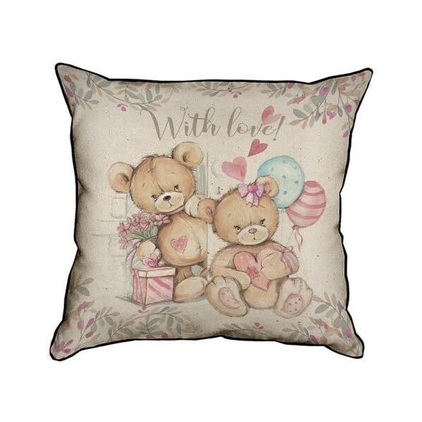 

Подушка интерьерная из мешковины Presentville With love 45x45 см