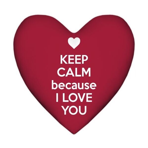 

Подушка сердце Presentville Keep calm because i love you 37x37 см