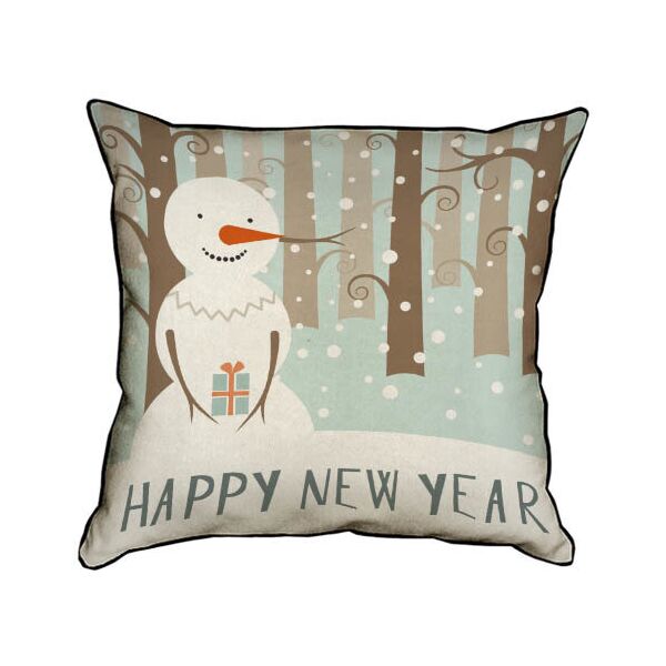 

Подушка интерьерная из мешковины Presentville Happy New Year 45x45 см