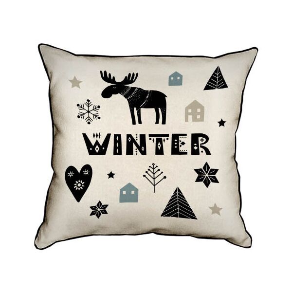 

Подушка интерьерная из мешковины Presentville Winter 45x45 см