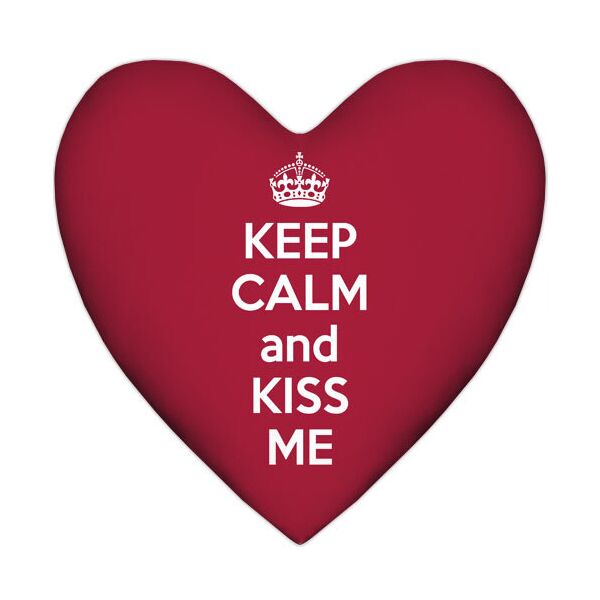 

Подушка сердце Presentville Keep calm and kiss me 57x57 см