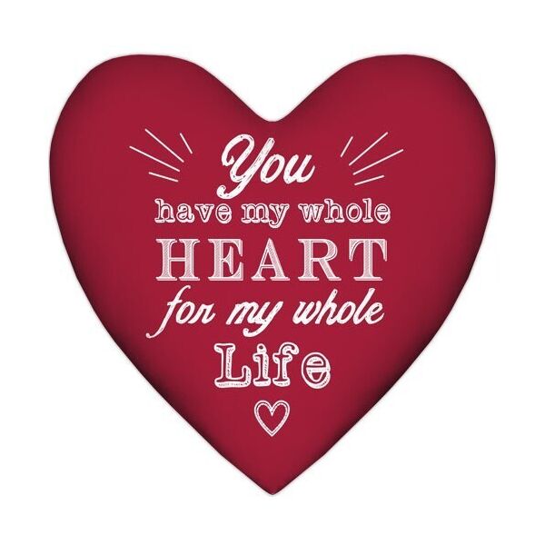 

Подушка сердце Presentville You have my whole heart for my whole life 57x57 см