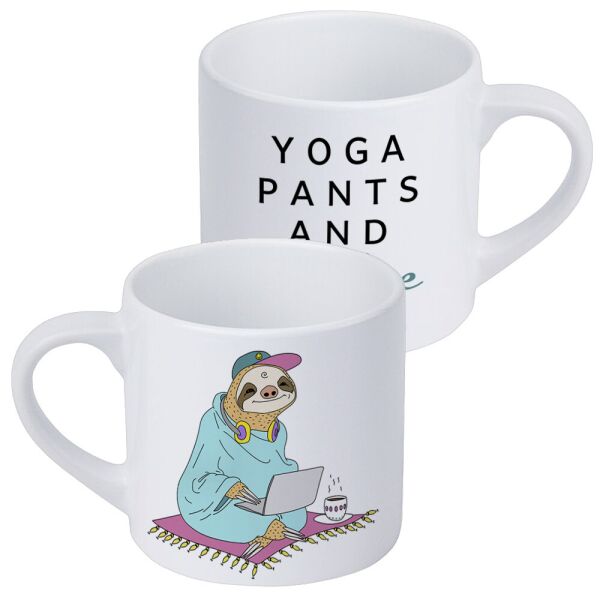 

Кружка маленькая Presentville Yoga, pants and coffee 170 мл