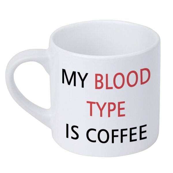 

Кружка маленькая Presentville My blood type is coffee 170 мл