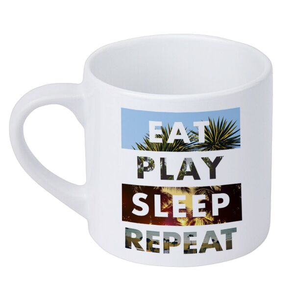 

Кружка маленькая Presentville Eat Play Sleep Repeat 170 мл