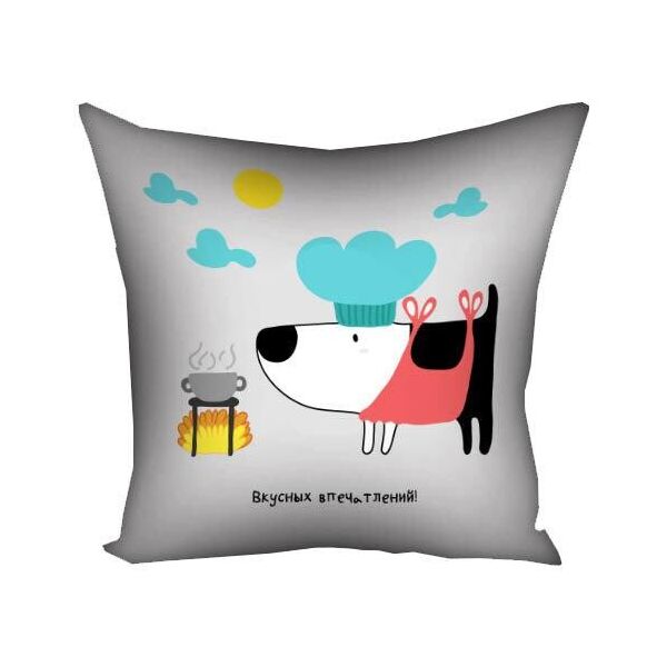 

Подушка с принтом Presentville Вкусных впечатлений! 40x40 см