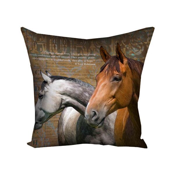 

Подушка с принтом Presentville Horses 40x40 см