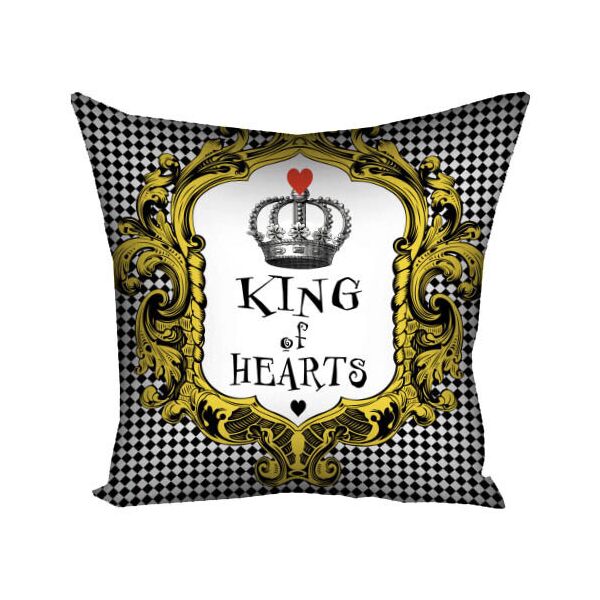

Подушка с принтом Presentville King of hearts 40x40 см
