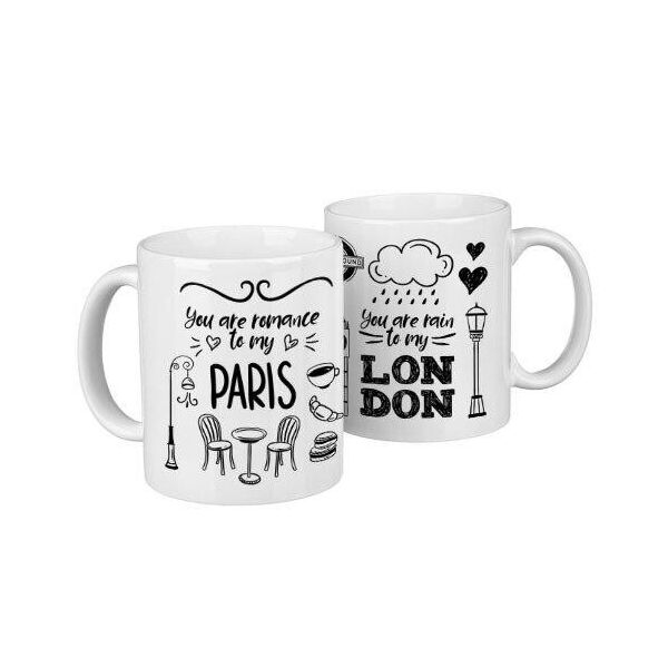 

Парные кружки Presentville Paris, London 330 мл