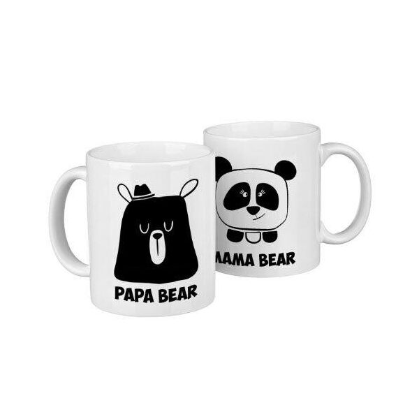 

Парные кружки Presentville Papa bear, mama bear 330 мл