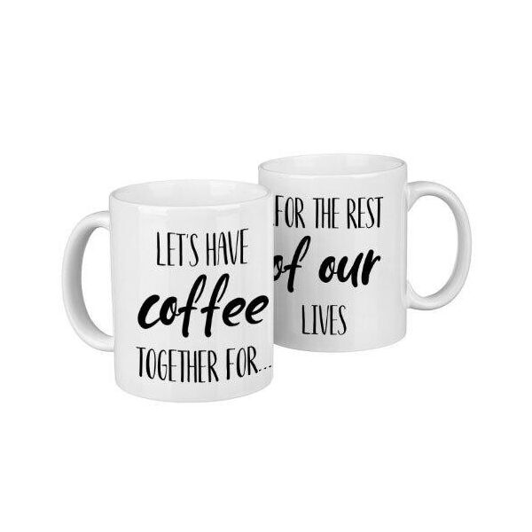 

Парные кружки Presentville Lets have coffee together for... 330 мл